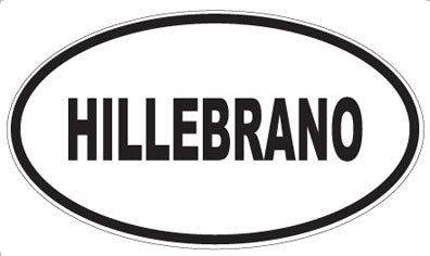 HILLEBRANO - Oval Magnet