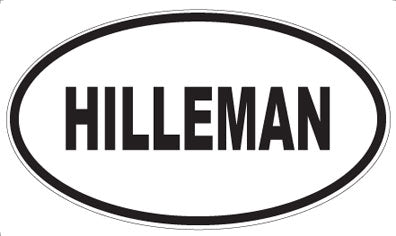 HILLEMAN - Oval Magnet
