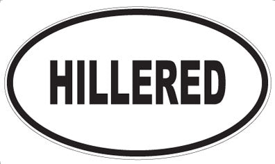 HILLERED - Oval Magnet