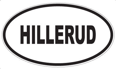 HILLERUD - Oval Magnet