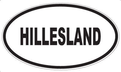 HILLESLAND - Oval Magnet