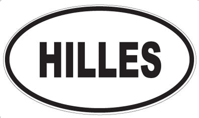 HILLES - Oval Magnet