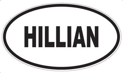 HILLIAN - Oval Magnet