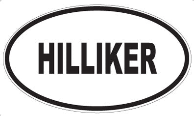 HILLIKER - Oval Sticker