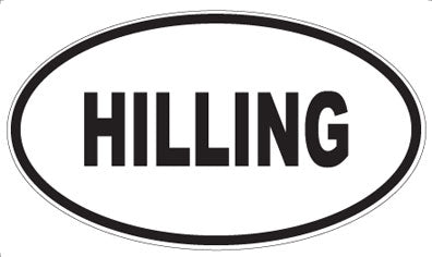 HILLING - Oval Magnet