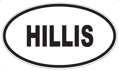 HILLIS - Oval Magnet