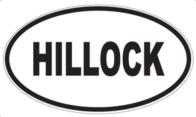 HILLOCK - Oval Sticker