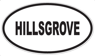 HILLSGROVE - Oval Magnet