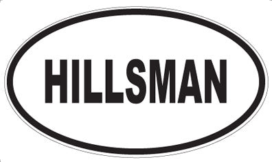 HILLSMAN - Oval Magnet
