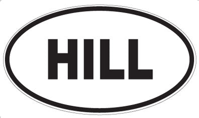 HILL - Oval Magnet
