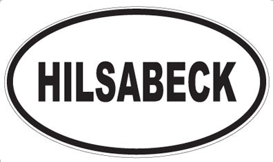 HILSABECK - Oval Magnet