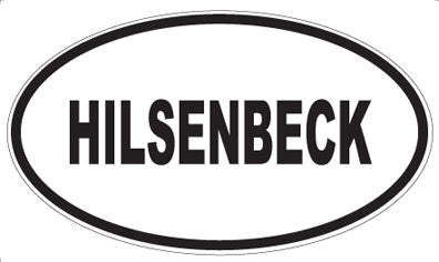 HILSENBECK - Oval Sticker