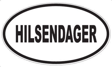 HILSENDAGER - Oval Magnet