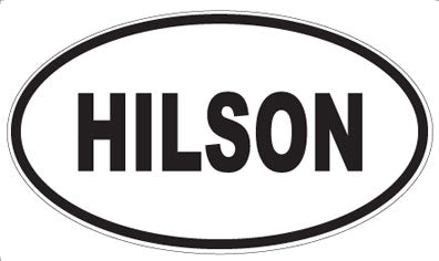 HILSON - Oval Sticker