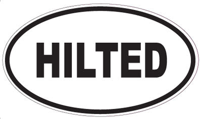 HILTED - Oval Sticker