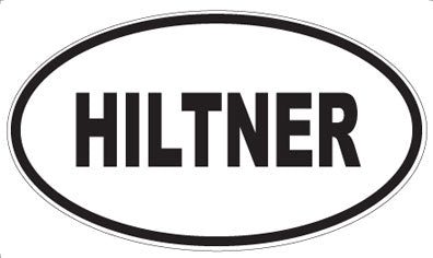 HILTNER - Oval Sticker