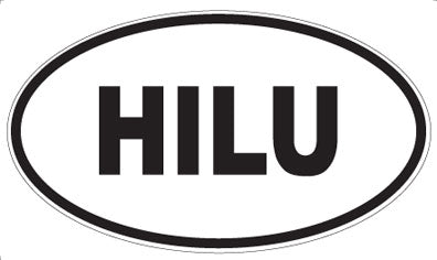 HILU - Oval Sticker