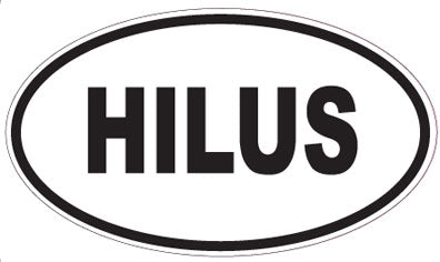 HILUS - Oval Sticker