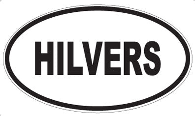 HILVERS - Oval Sticker