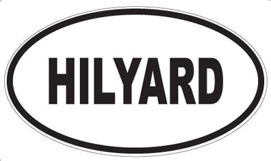 HILYARD - Oval Sticker