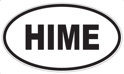 HIME - Oval Sticker