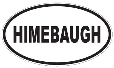 HIMEBAUGH - Oval Magnet
