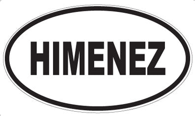 HIMENEZ - Oval Magnet