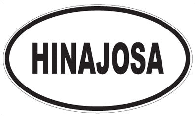 HINAJOSA - Oval Magnet