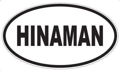 HINAMAN - Oval Magnet