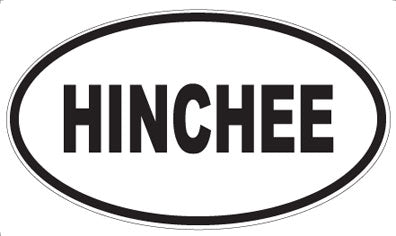 HINCHEE - Oval Sticker
