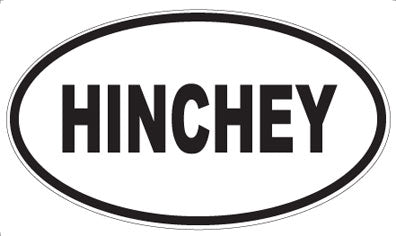 HINCHEY - Oval Magnet