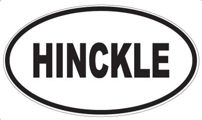 HINCKLE - Oval Magnet