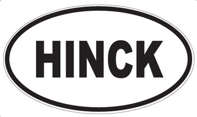HINCK - Oval Magnet