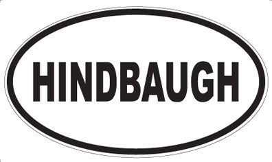 HINDBAUGH - Oval Magnet