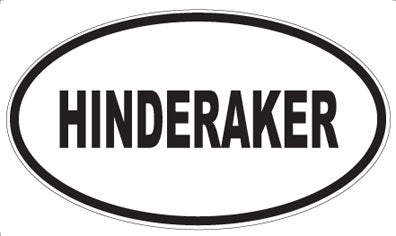 HINDERAKER - Oval Magnet
