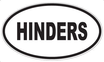 HINDERS - Oval Magnet