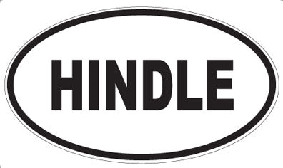 HINDLE - Oval Sticker