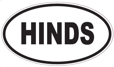 HINDS - Oval Sticker