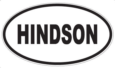 HINDSON - Oval Sticker