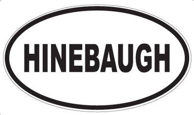 HINEBAUGH - Oval Magnet