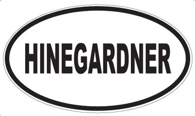 HINEGARDNER - Oval Sticker