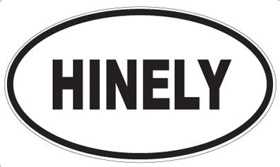HINELY - Oval Sticker