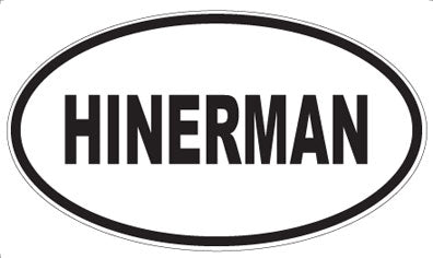 HINERMAN - Oval Magnet
