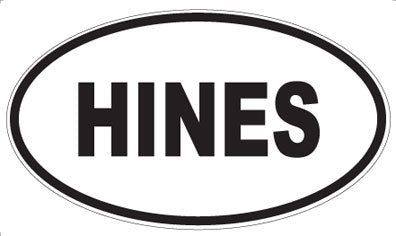 HINES - Oval Magnet