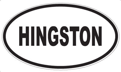 HINGSTON - Oval Magnet