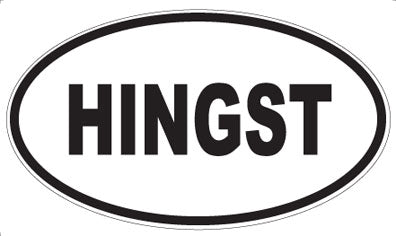 HINGST - Oval Magnet