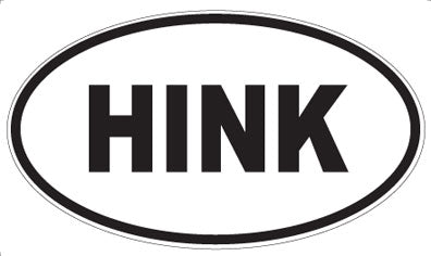 HINK - Oval Magnet