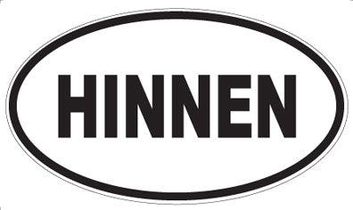 HINNEN - Oval Magnet
