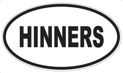 HINNERS - Oval Sticker