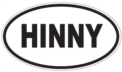 HINNY - Oval Sticker
